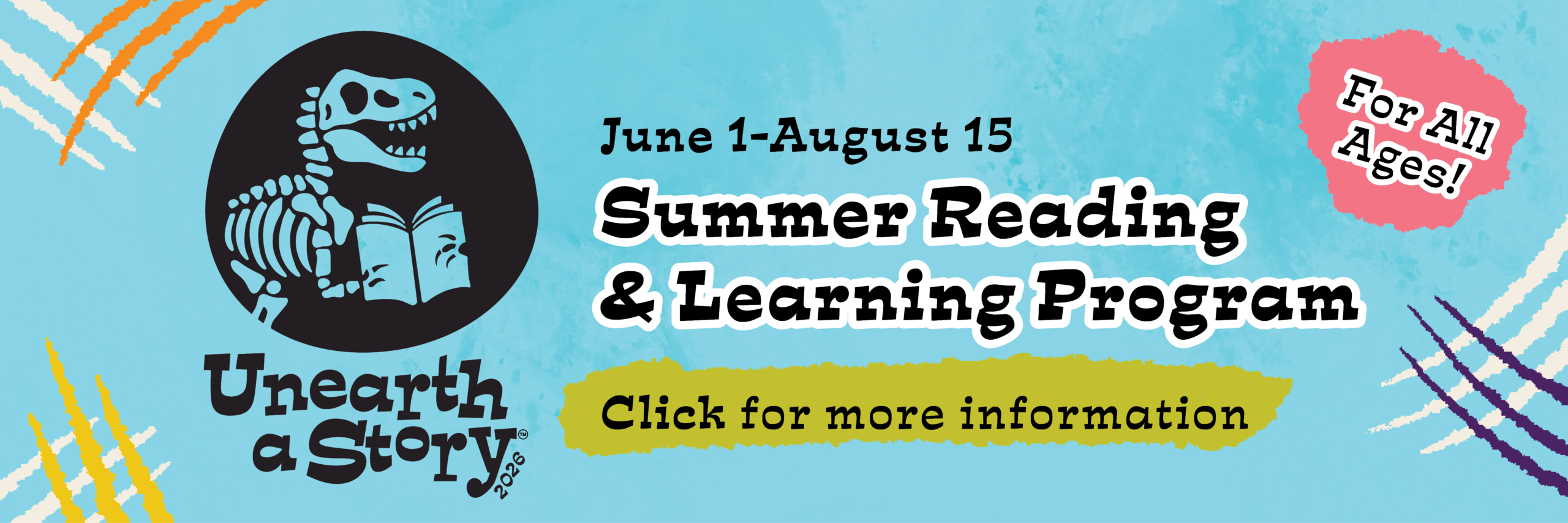 Summer Reading & Learning Program June 1 - August 15